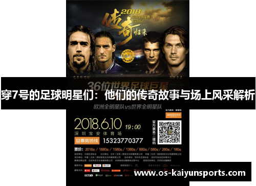 穿7号的足球明星们：他们的传奇故事与场上风采解析